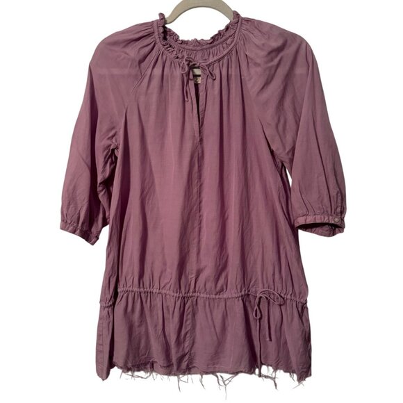 Converse One Star Womens Purple Tunic Top Size M  55% Viscose 45% Cotton blouse - Picture 1 of 13